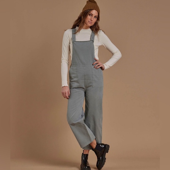 Rylee + Cru Wide Leg Overalls - Picture 1 of 5